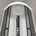 Душевая кабина Грэй-Вайт 90х90 В (7 мест+сифон D50) с декоративной крышкой слива