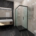 Душевая Ширма Фикс-Блек 120х80