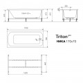 Ванна акриловая Ника 170х70 (100% акрил)