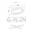 Ванна Мадрид 150 -правая 