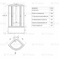 Душевое Ограждение Мозаика 90*90 Б