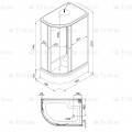 Душевая Кабина Коралл 120*80 В Правая