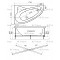 Ванна Изабель 170 - правая